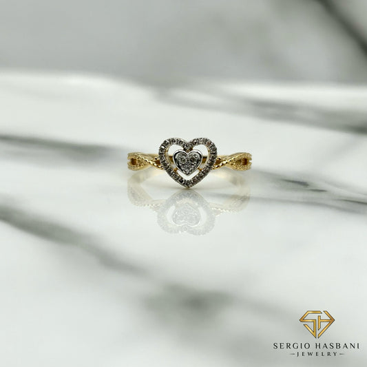 10K INFIHEART Diamond Ring