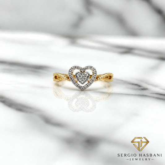 10K INFIHEART Diamond Ring