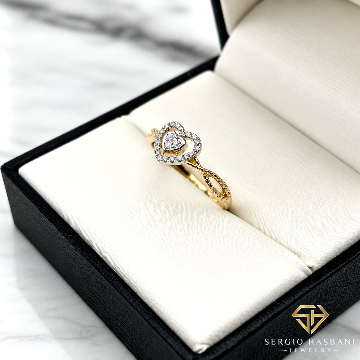 10K INFIHEART Diamond Ring