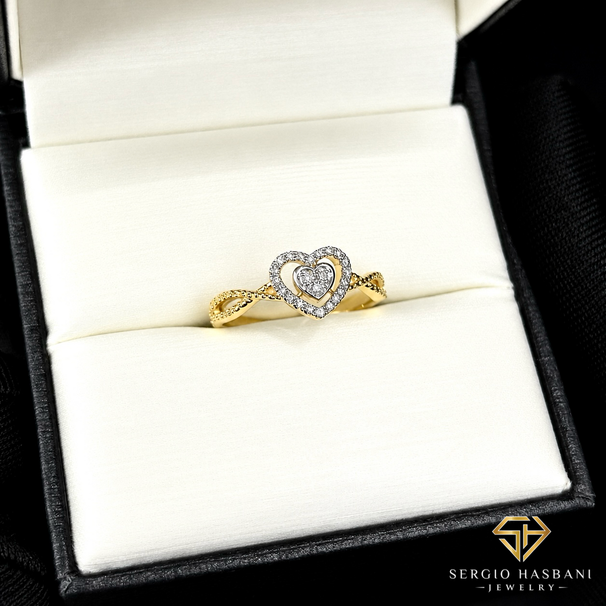 10K INFIHEART Diamond Ring