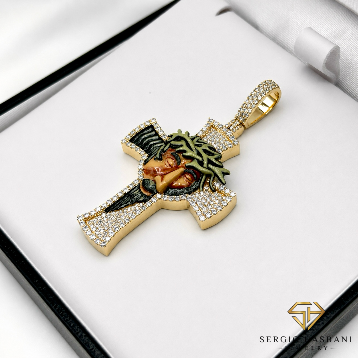 10K JEEZUS Diamond Pendant