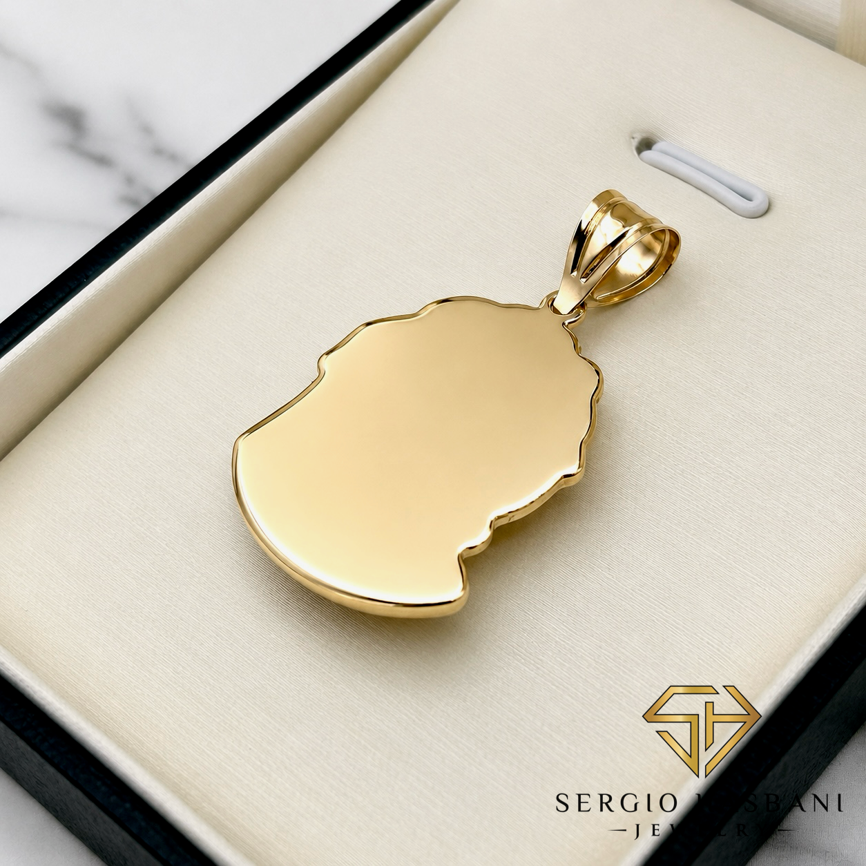 10K JESUS HEAD Pendant
