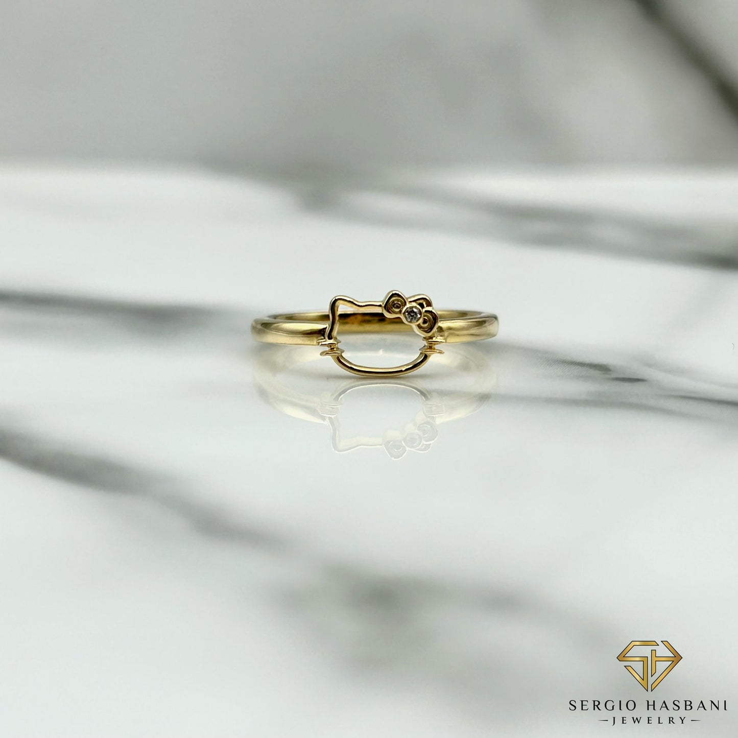 10K KITTY VS Diamond Ring