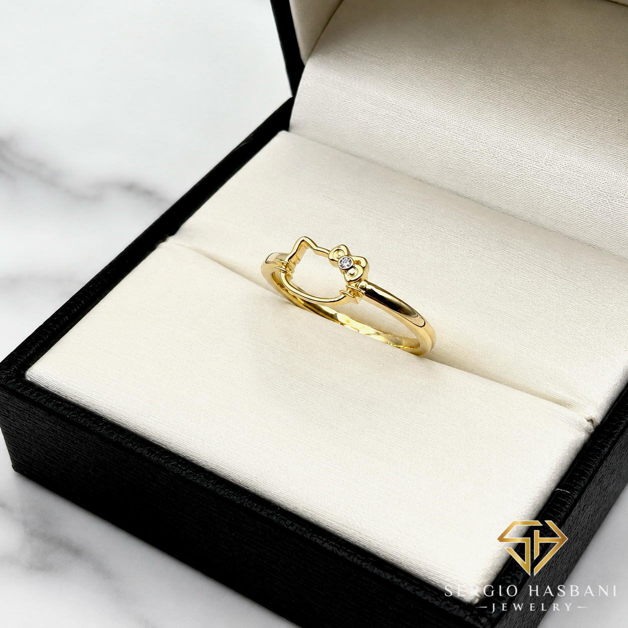 10K KITTY VS Diamond Ring