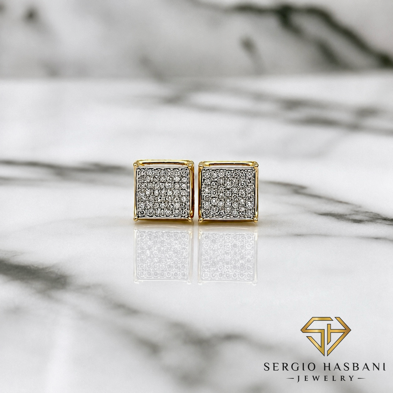 10K KLUBB Diamond Earrings