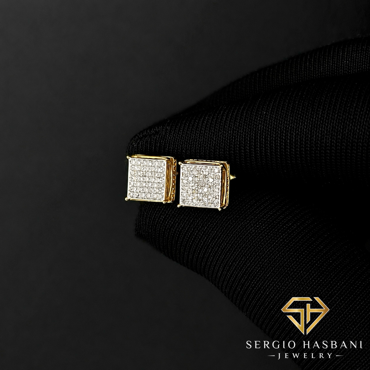 10K KLUBB Diamond Earrings