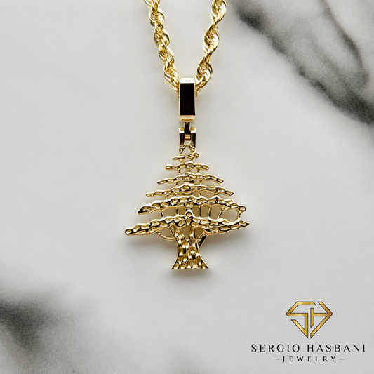 10K LEBANESE CEDAR Pendant