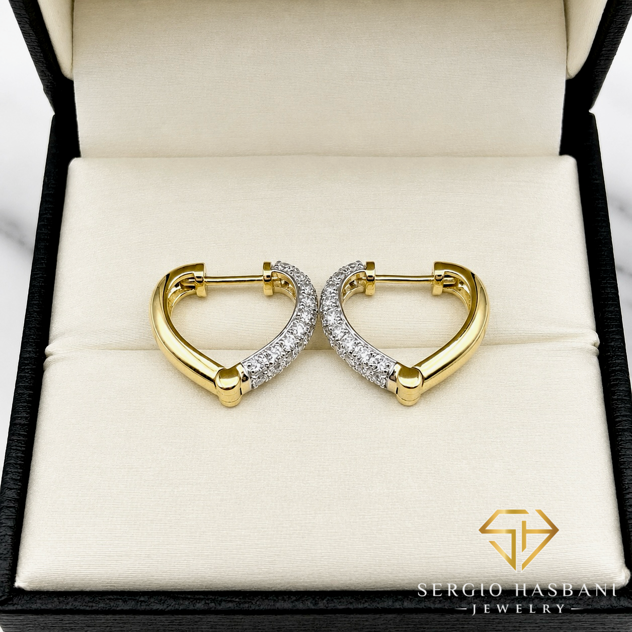 10K LOVHUGGS VVS Lab Diamond Earrings