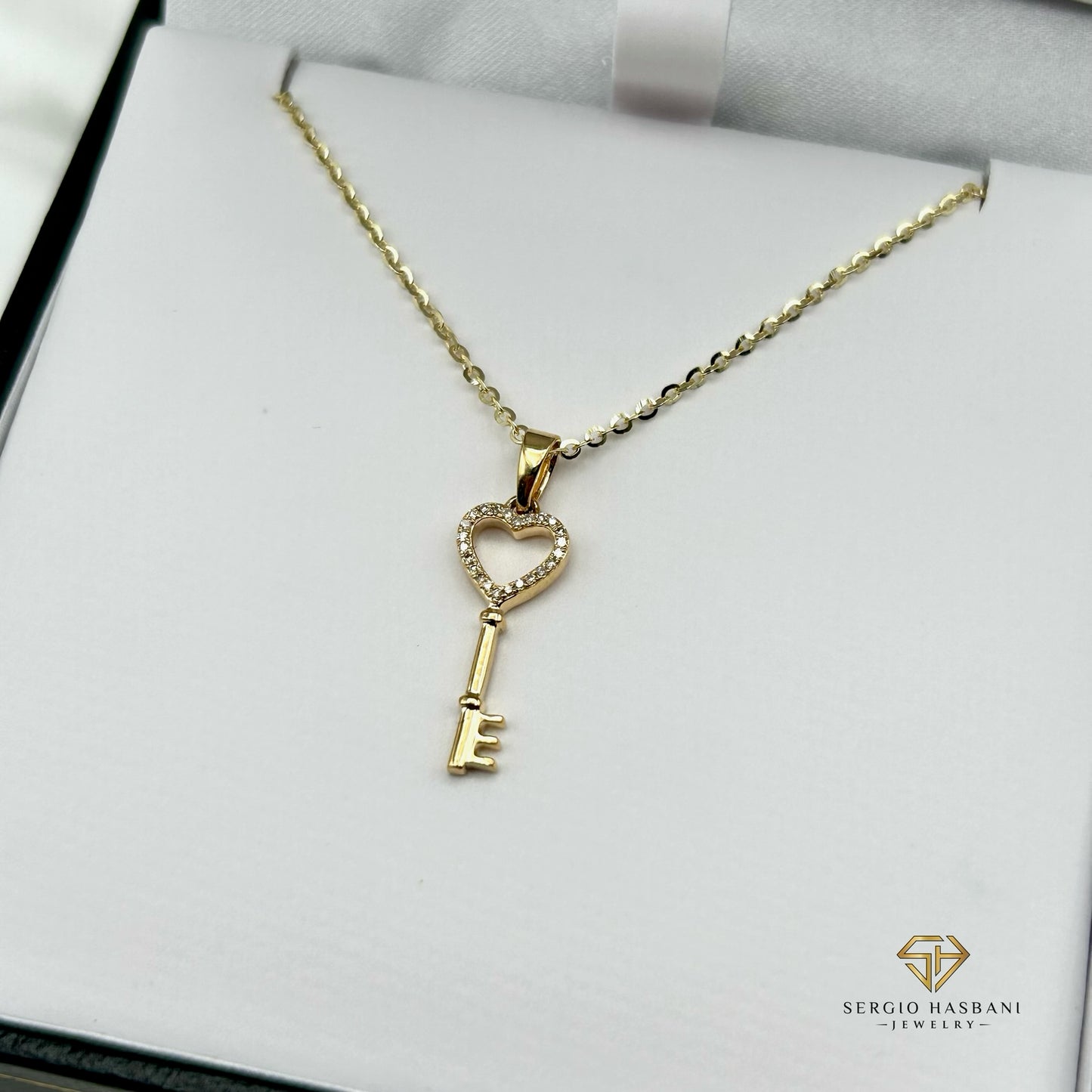 10K LOVKEY1 Diamond Necklace