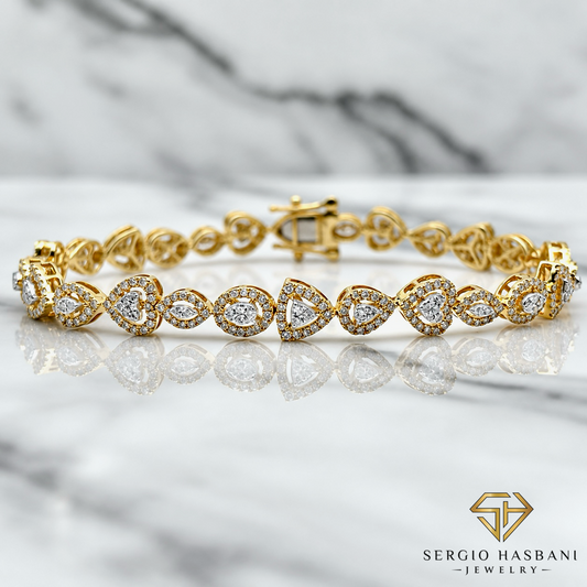 10K LOVMIX Diamond Bracelet
