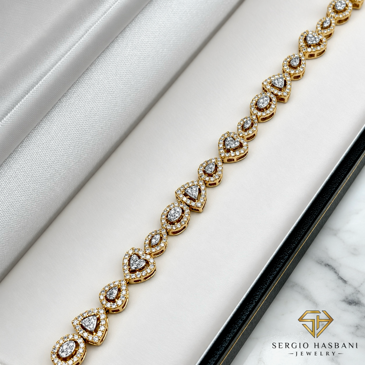 10K LOVMIX Diamond Bracelet