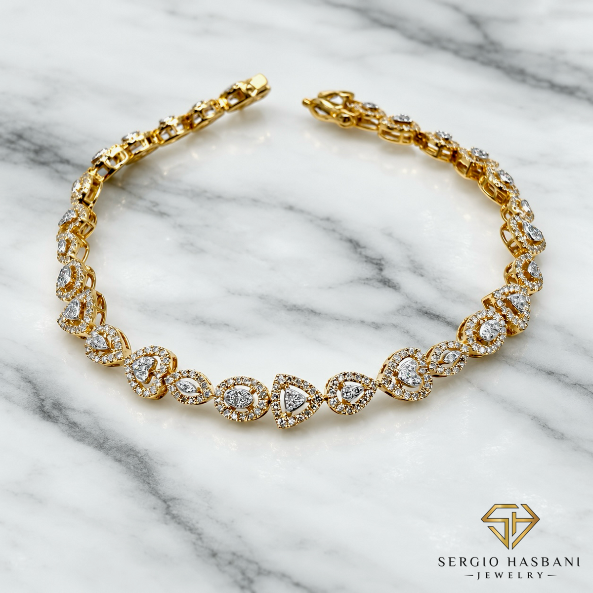 10K LOVMIX Diamond Bracelet