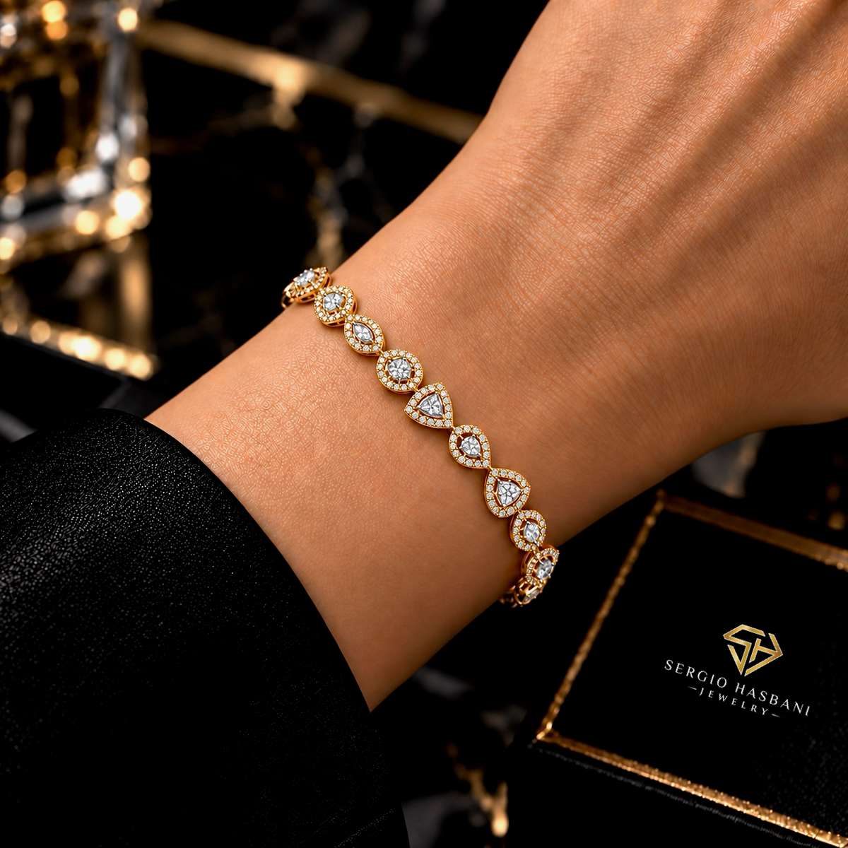 10K LOVMIX Diamond Bracelet
