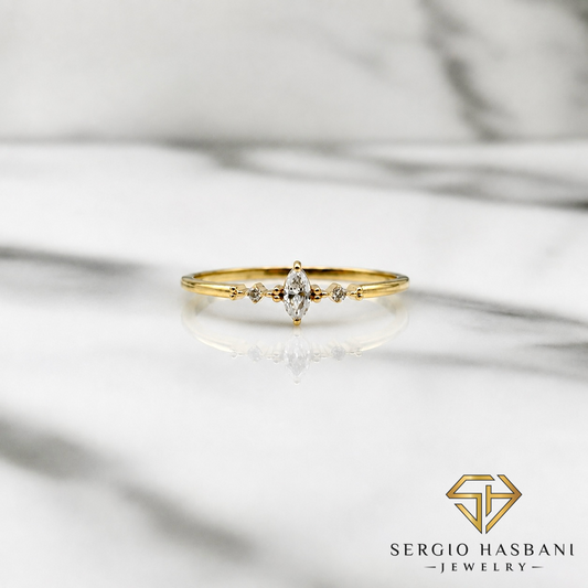10K MARBELLA Diamond Ring
