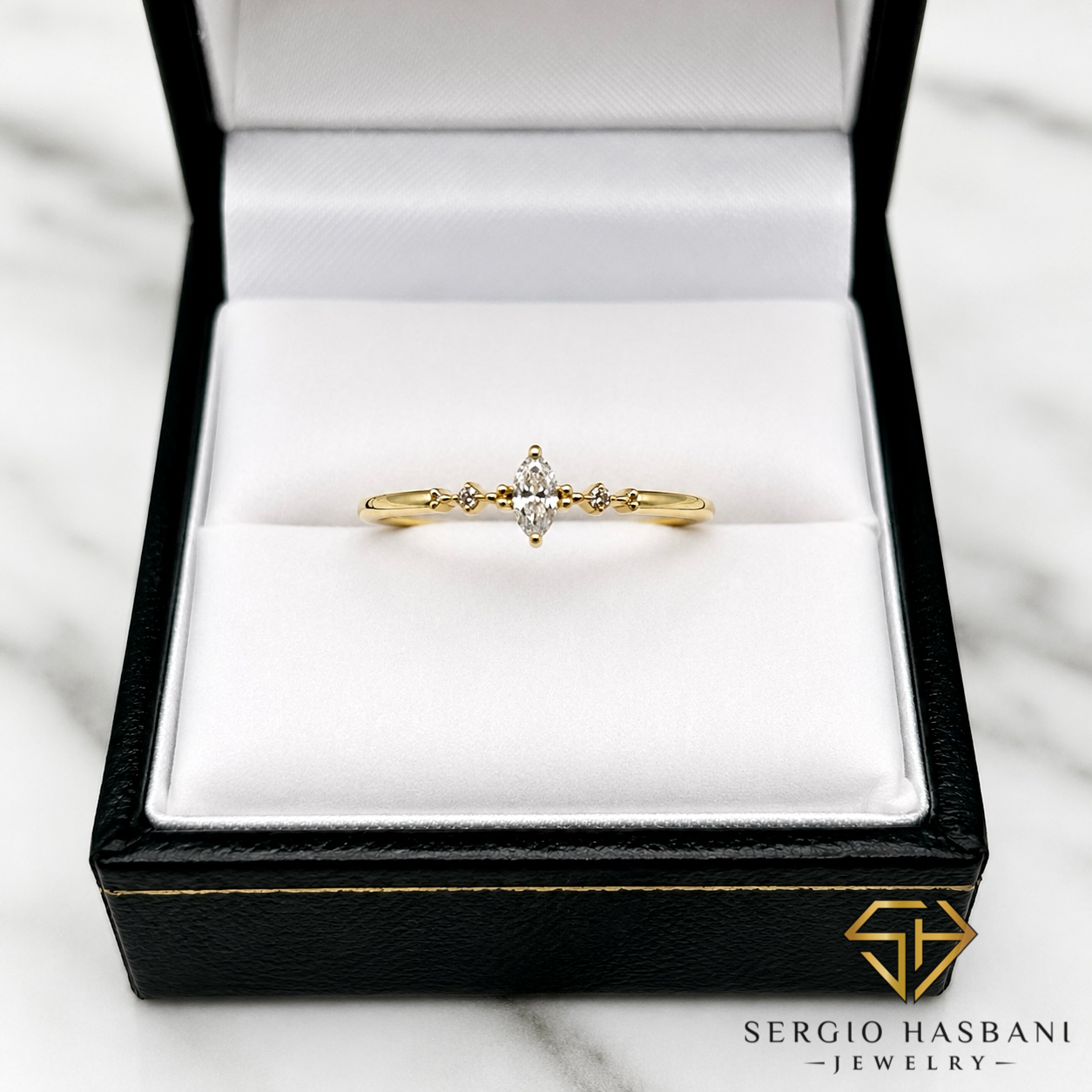 10K MARBELLA Diamond Ring
