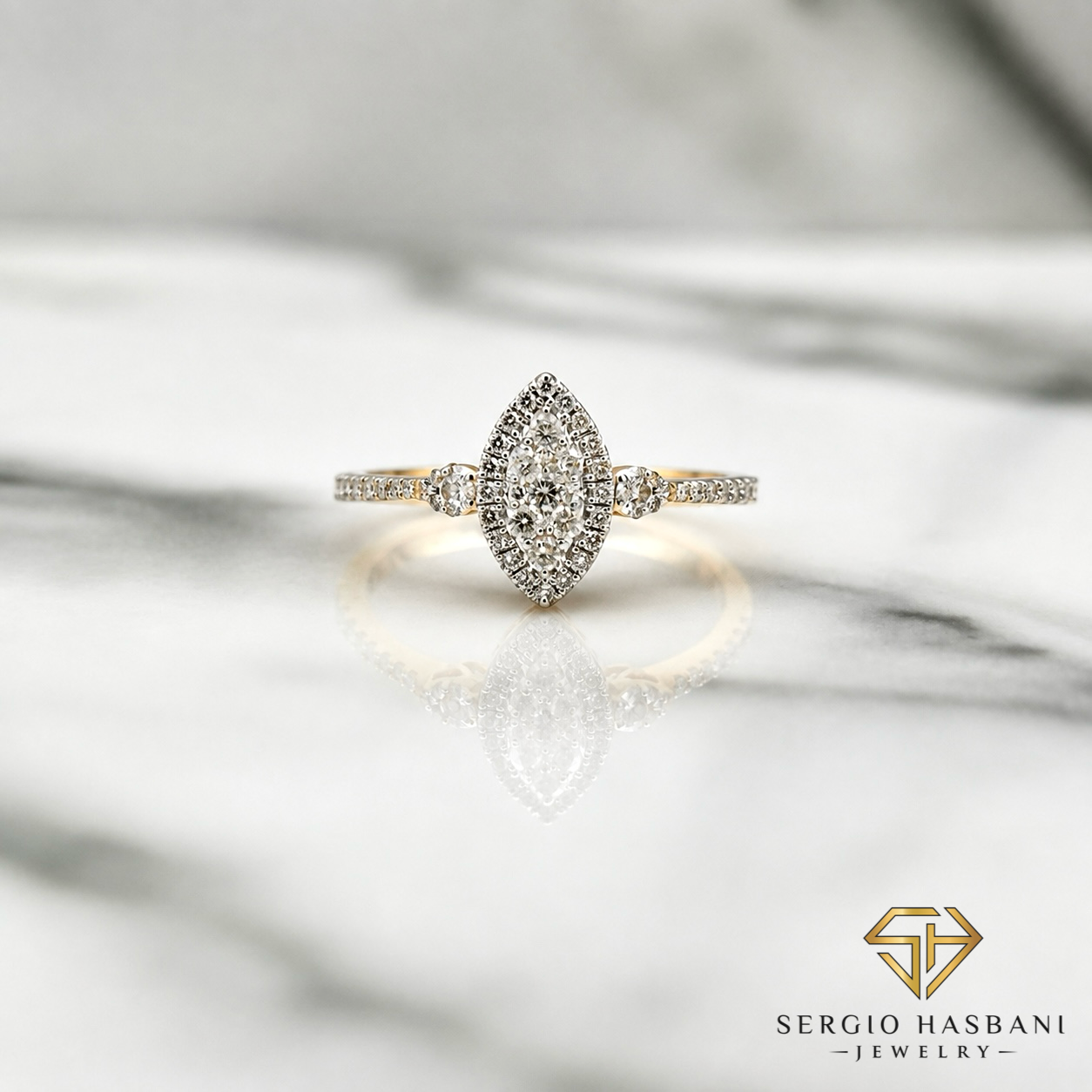10K MARDONNA Diamond Ring