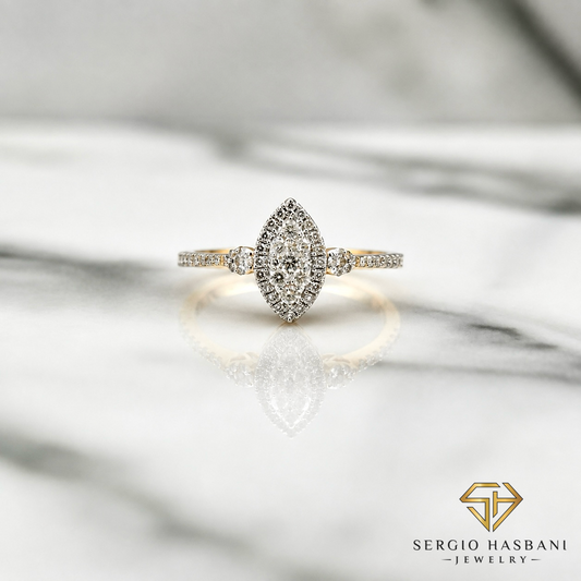 10K MARDONNA Diamond Ring