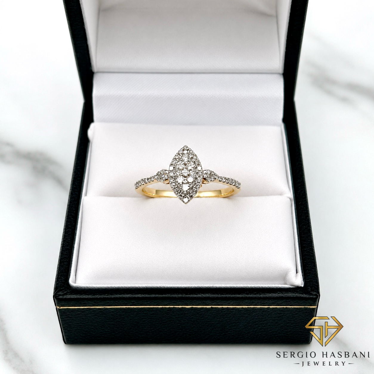 10K MARDONNA Diamond Ring