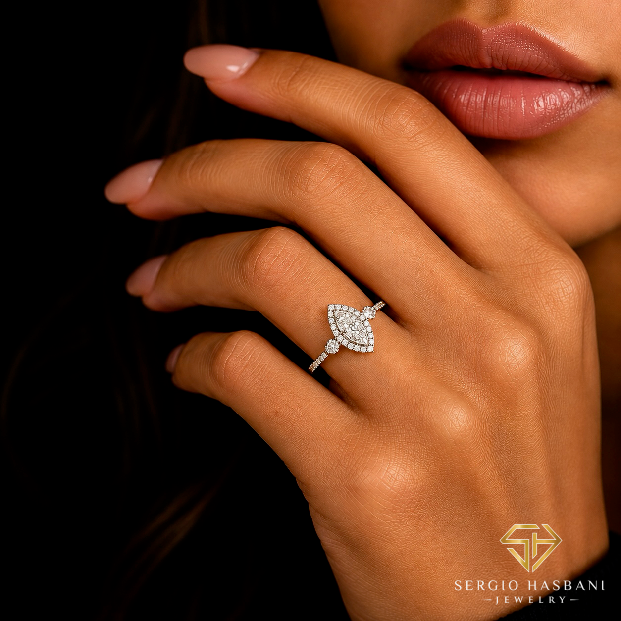 10K MARDONNA Diamond Ring
