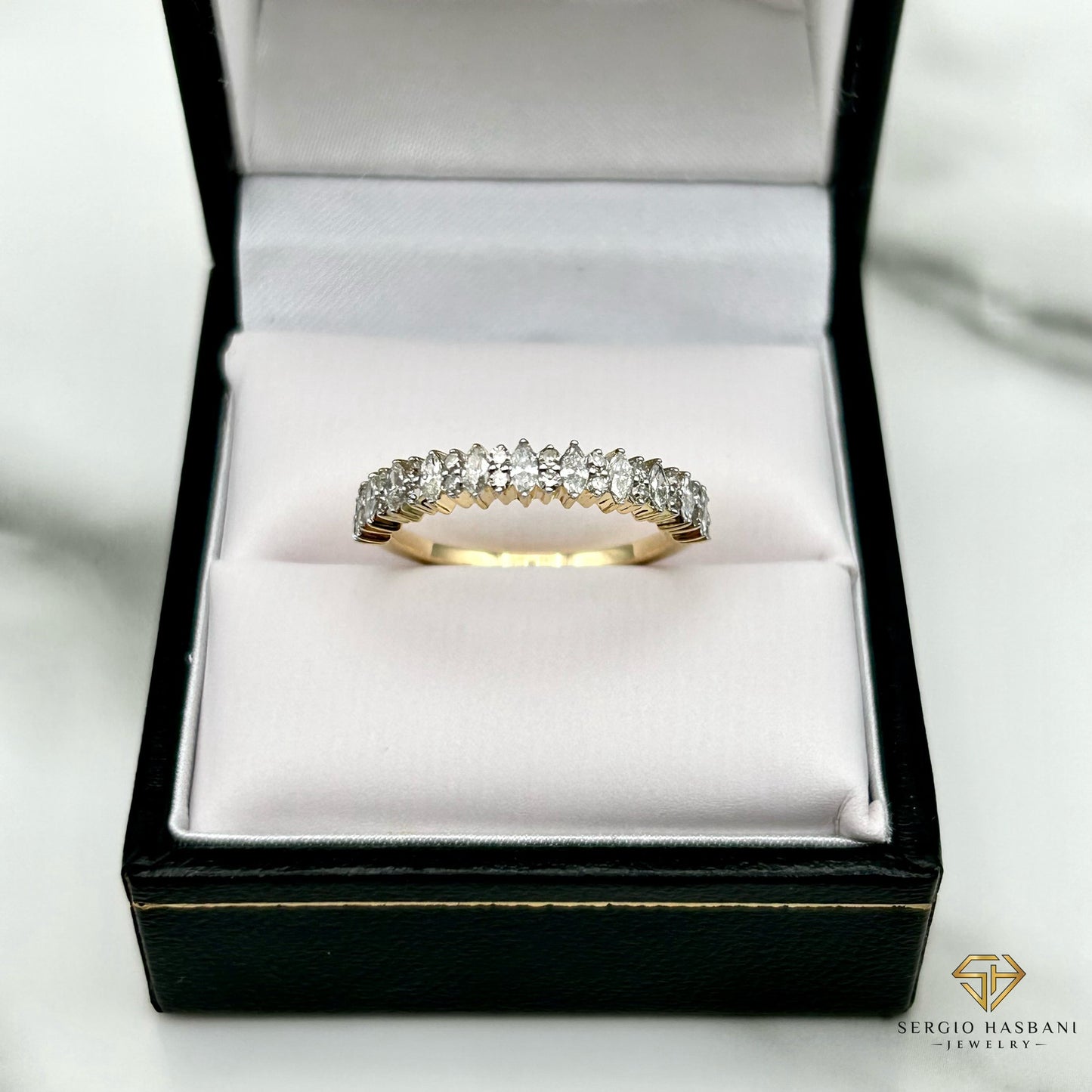 10K MARQUISA Diamond Ring