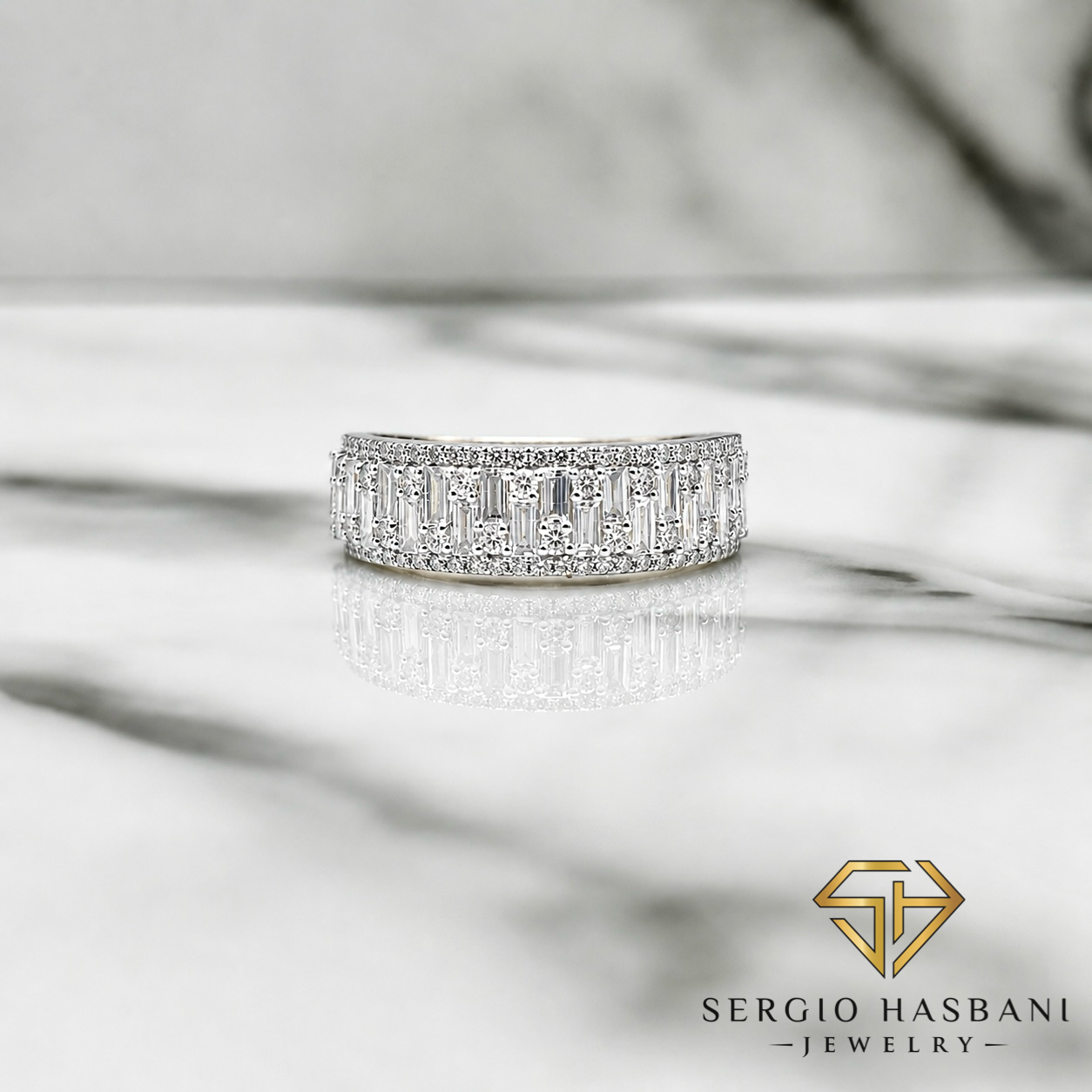 10K MIRRA Diamond Ring
