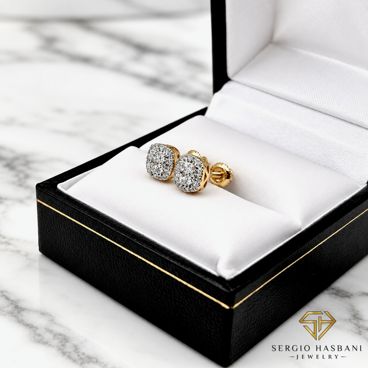 10K MUSSO Diamond Earrings