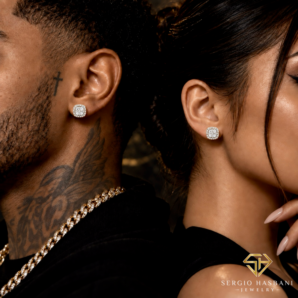 10K MUSSO Diamond Earrings