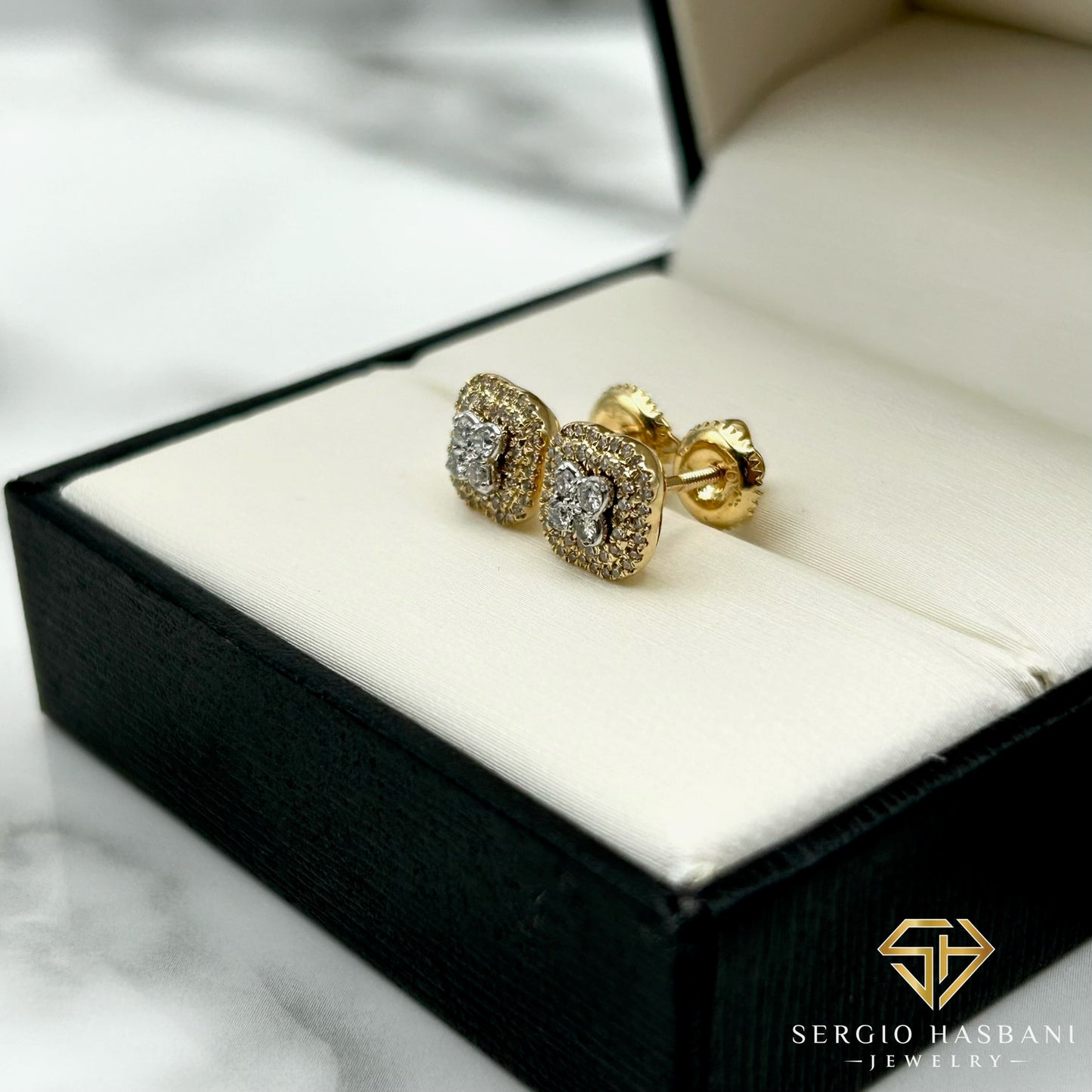 10K NUAGE2T Diamond Earrings