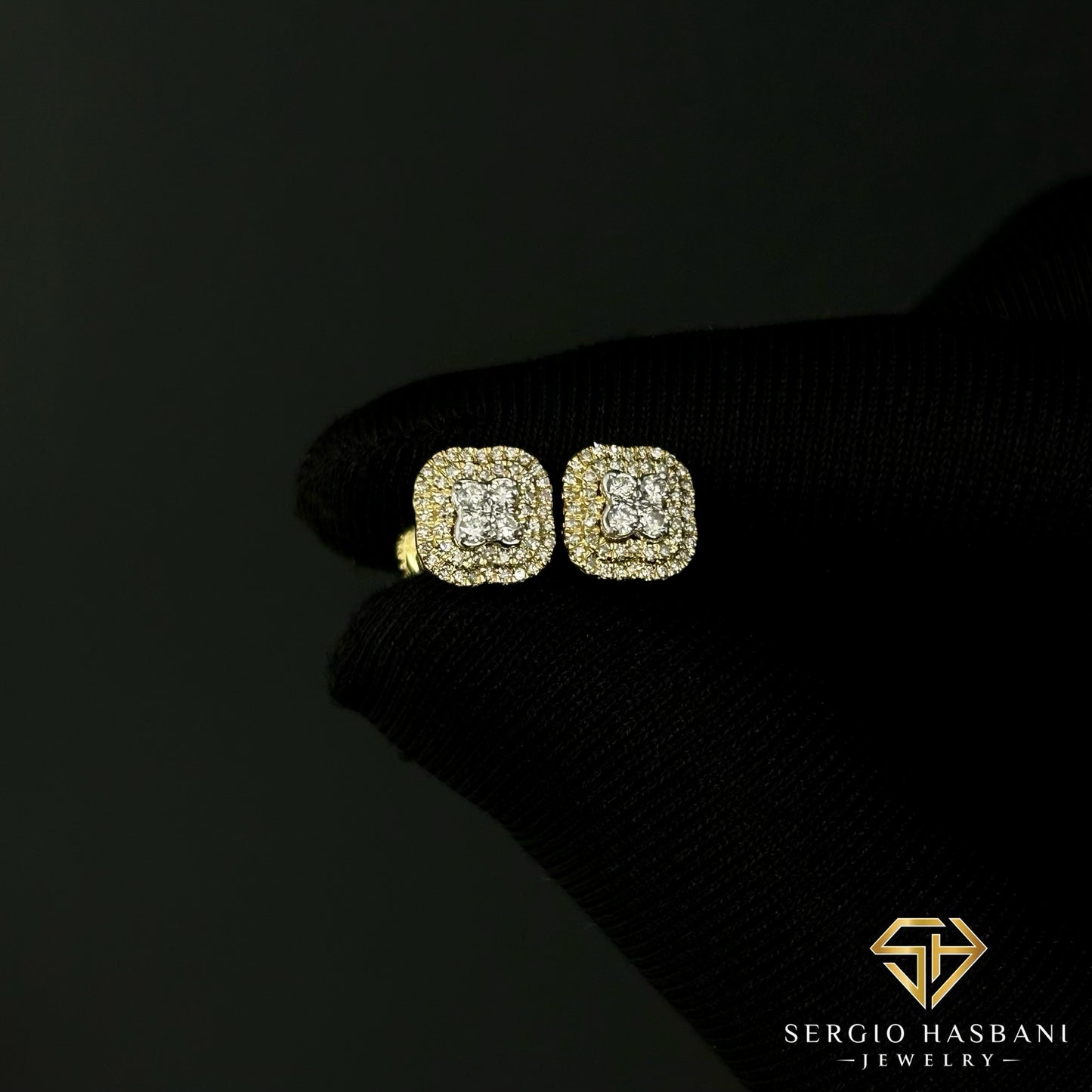 10K NUAGE2T Diamond Earrings