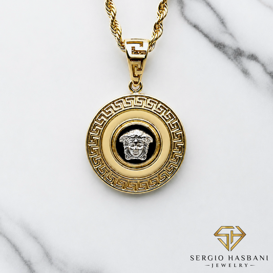 10K ONYRO Medusa Head Pendant