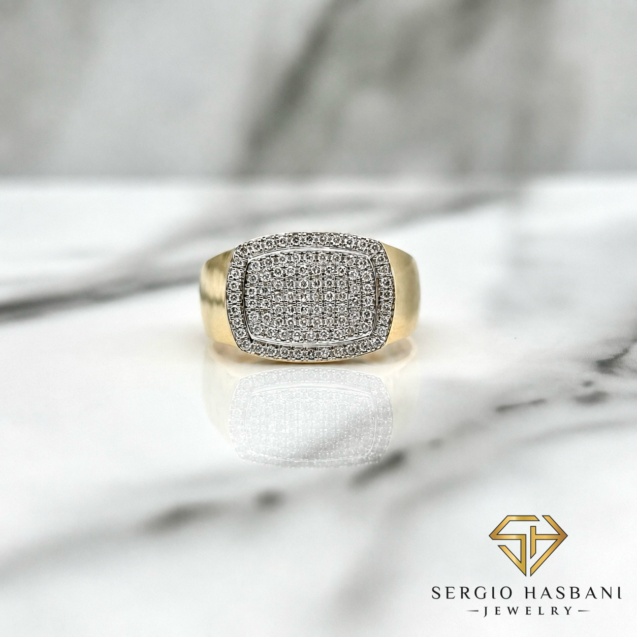 10K POSH Diamond Ring