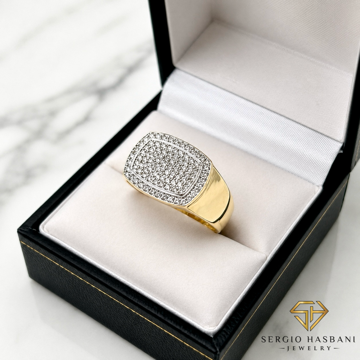 10K POSH Diamond Ring