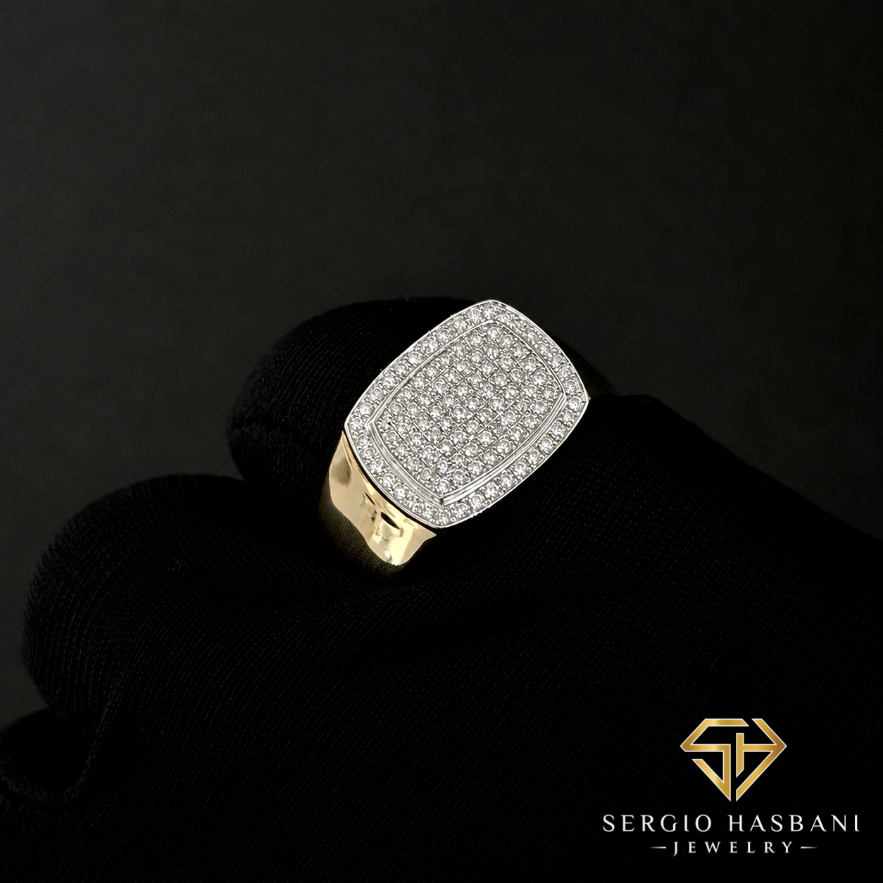 10K POSH Diamond Ring