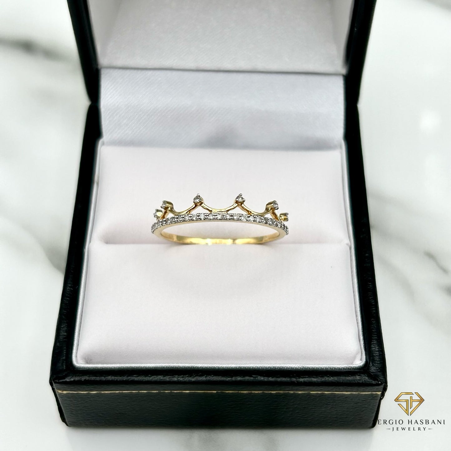 10K PRINCESS Diamond Ring