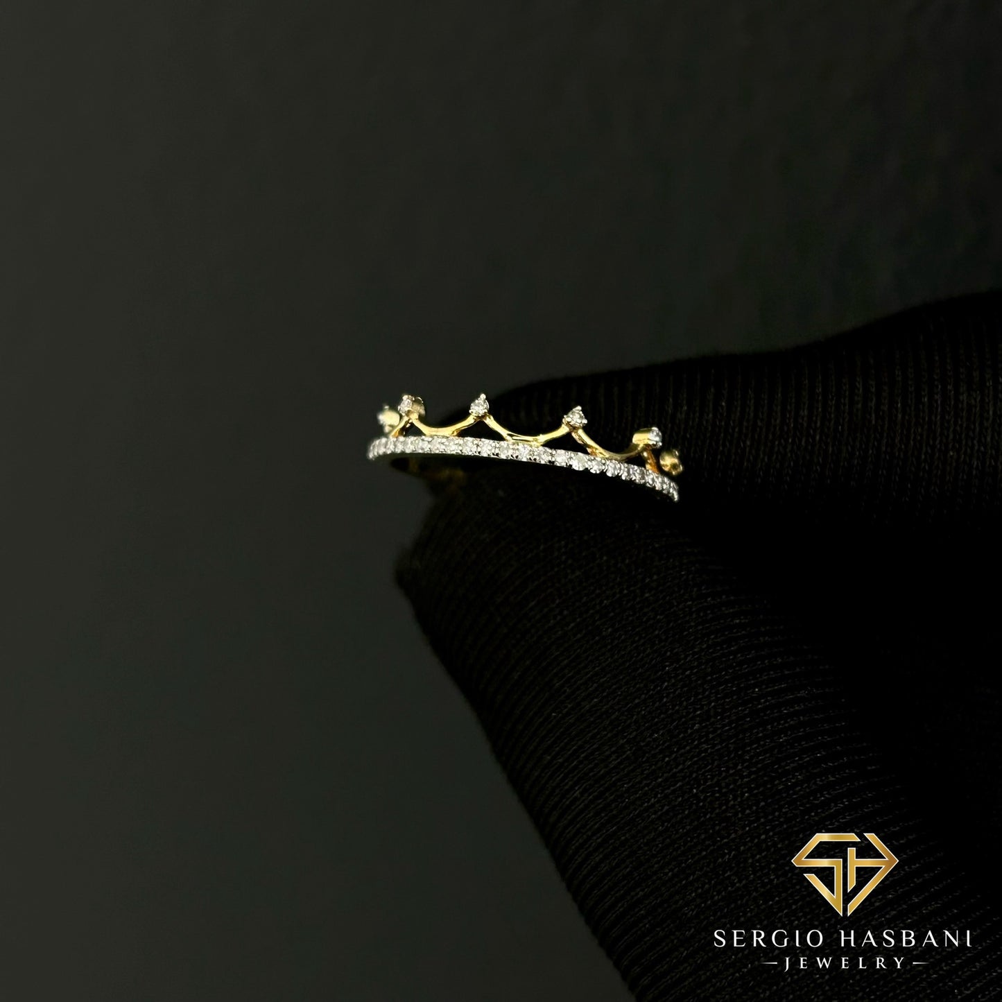 10K PRINCESS Diamond Ring