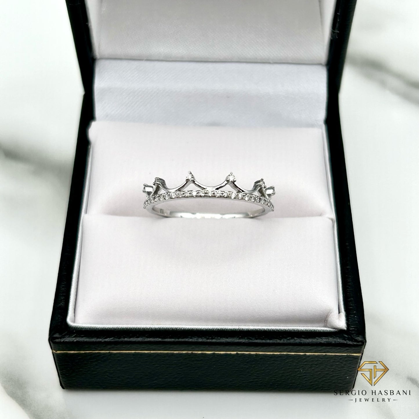 10K PRINCESS Diamond Ring