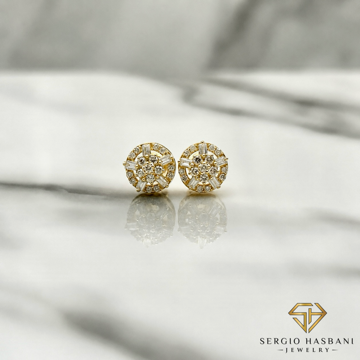 10K RAGNOK Diamond Earrings