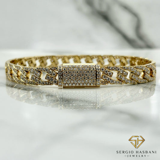 10K RAZR2 BOX VVS Lab Diamond Bracelet