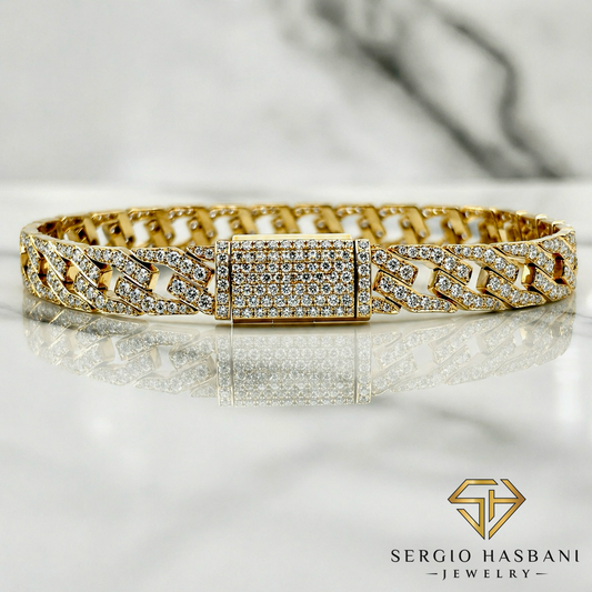 10K RAZR2 BOX VVS Lab Diamond Bracelet