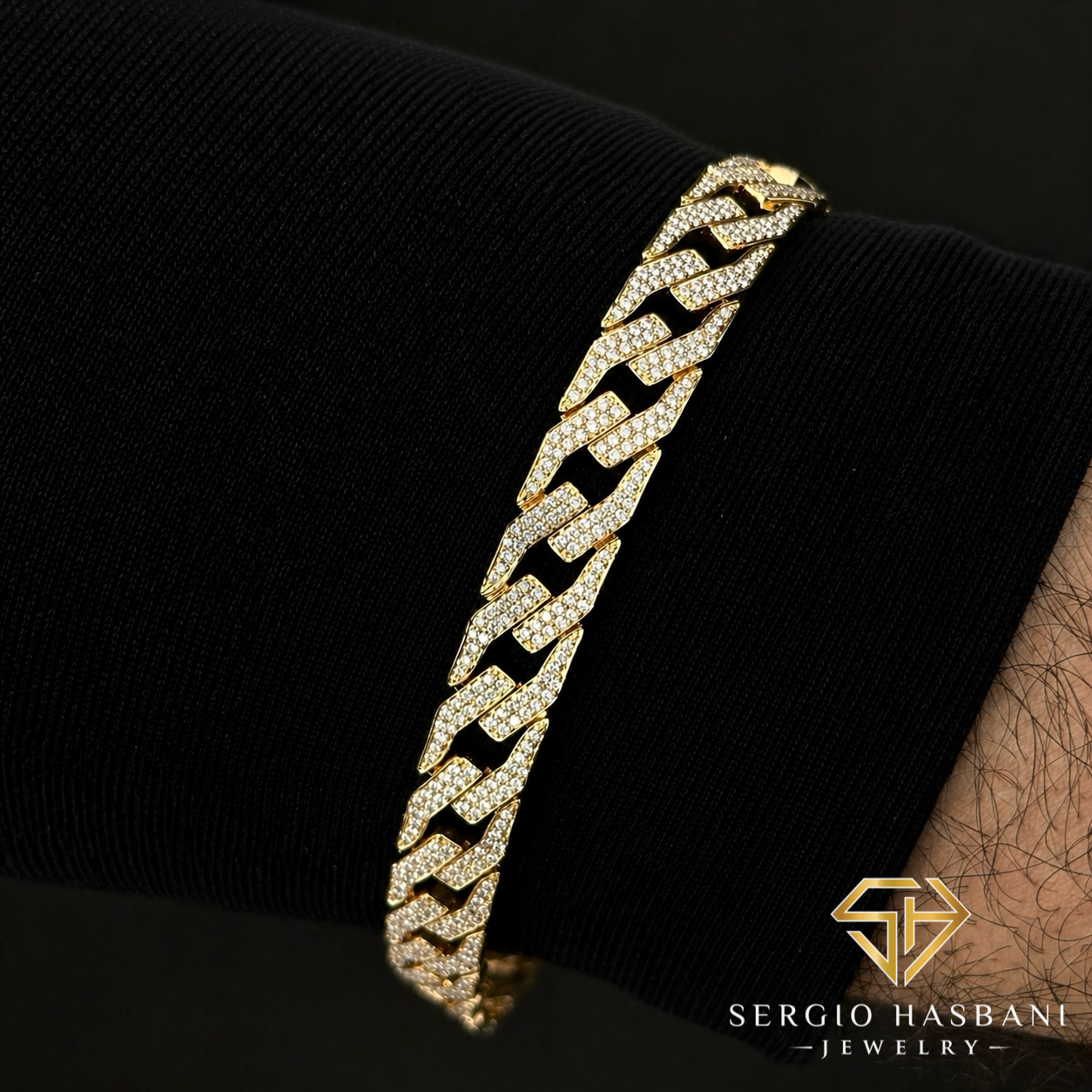 10K RAZR VVS Lab Diamond Bracelet