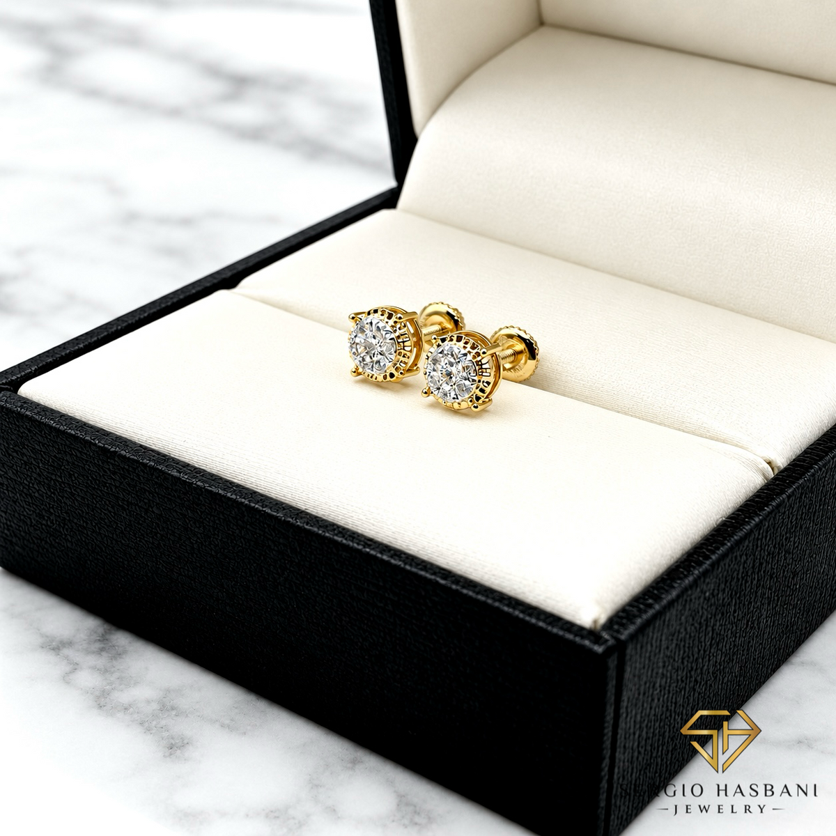 10K RIKO Diamond Earrings