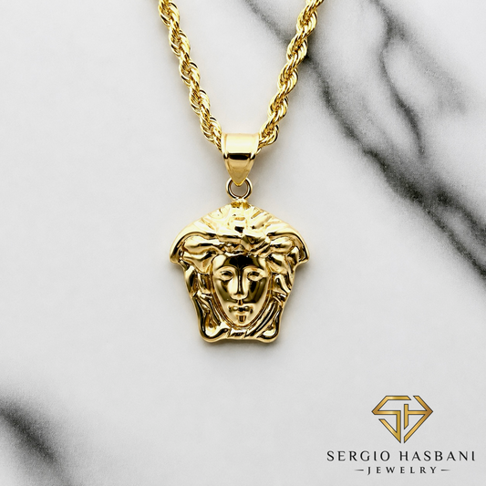 10K ROMORO Medusa Head Pendant
