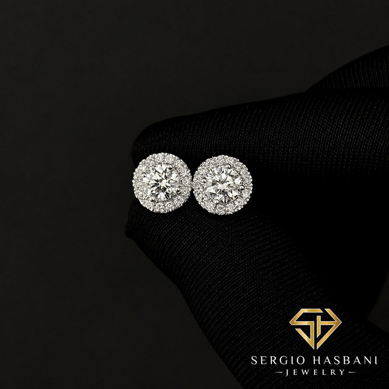 10K RONDEL2 VVS Lab Diamond Earrings