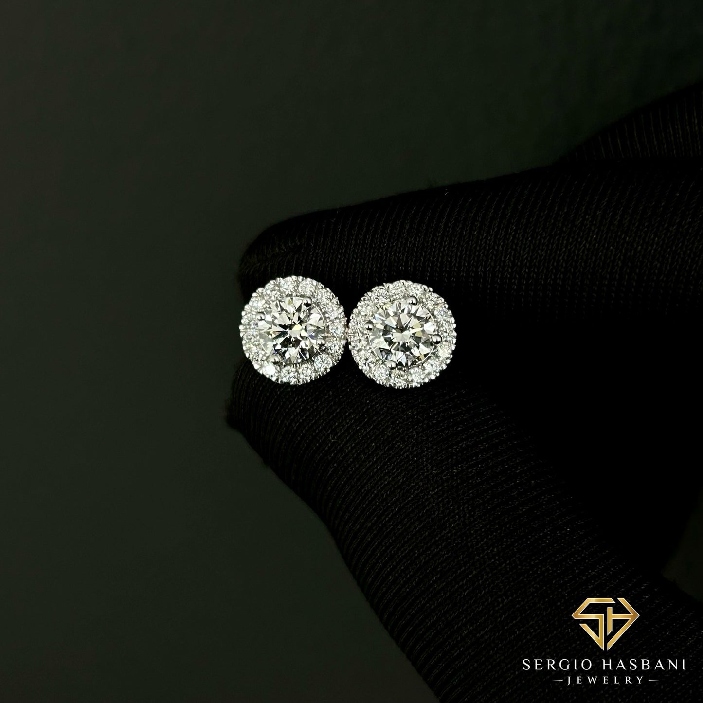 10K RONDEL2 VVS Lab Diamond Earrings