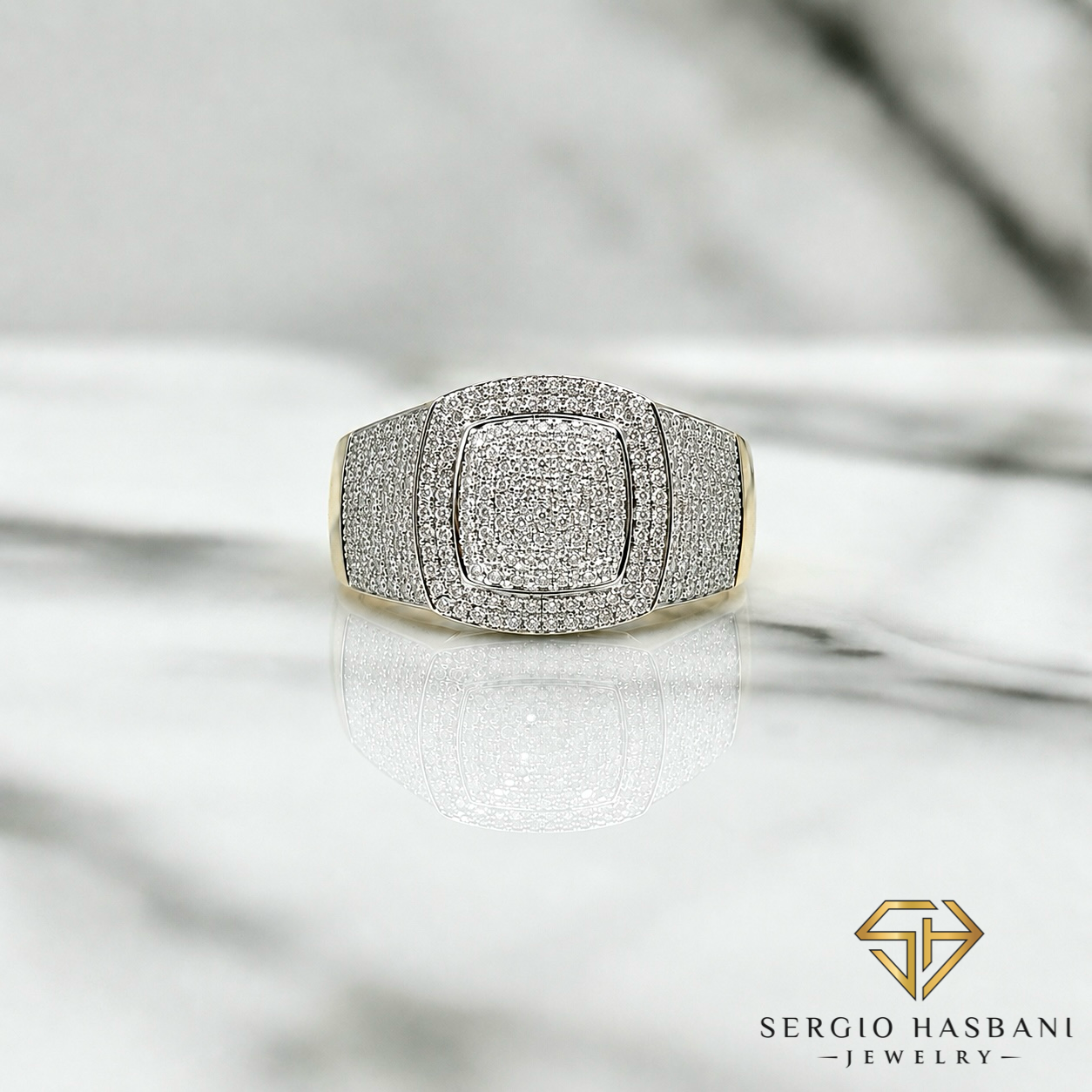 10K RUSHER Diamond Ring