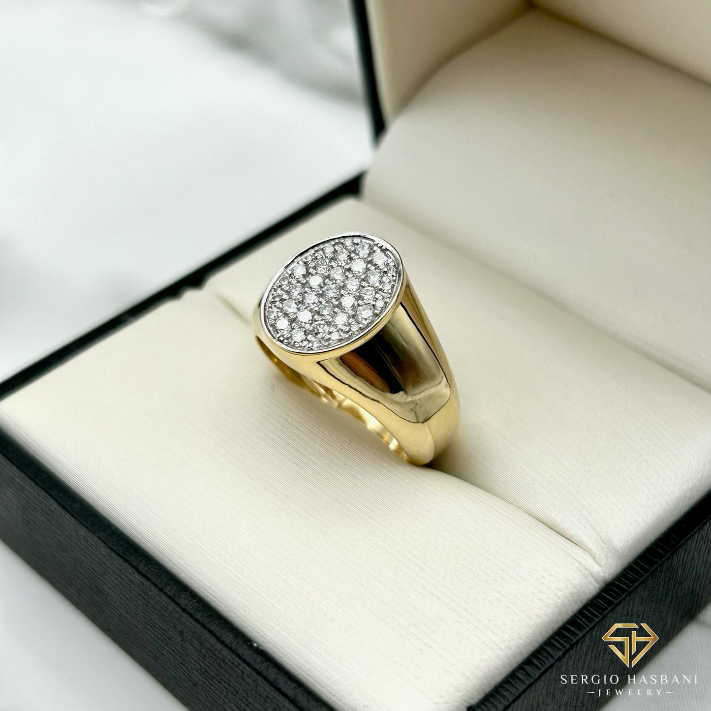 10K SIGNET VVS Lab Diamond Ring
