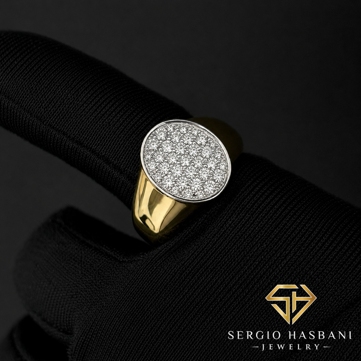 10K SIGNET VVS Lab Diamond Ring