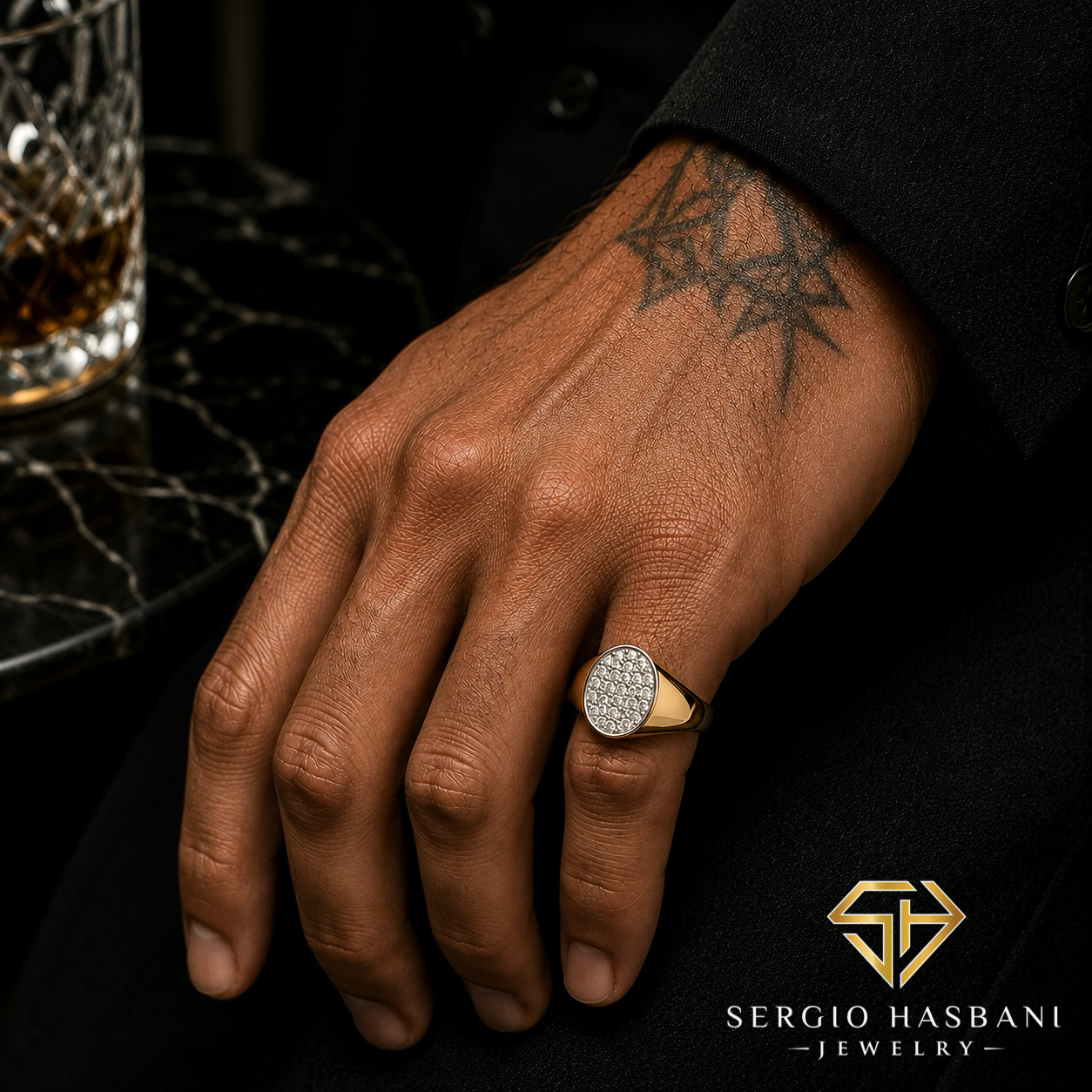 10K SIGNET VVS Lab Diamond Ring