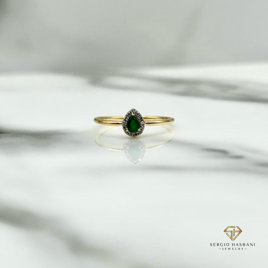 10K SIRINA GREEN Diamond Ring