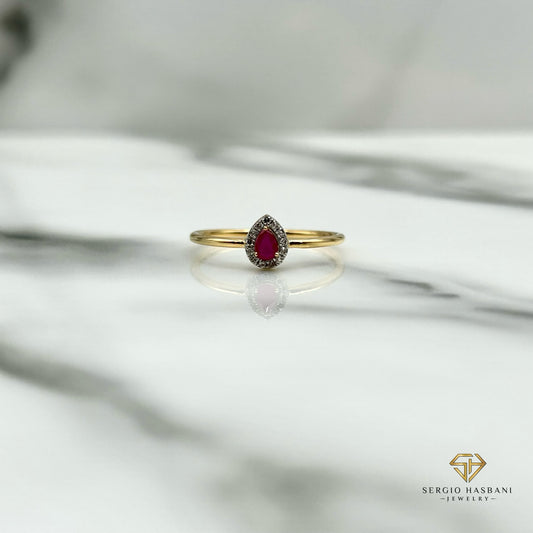 10K SIRINA RED Diamond Ring